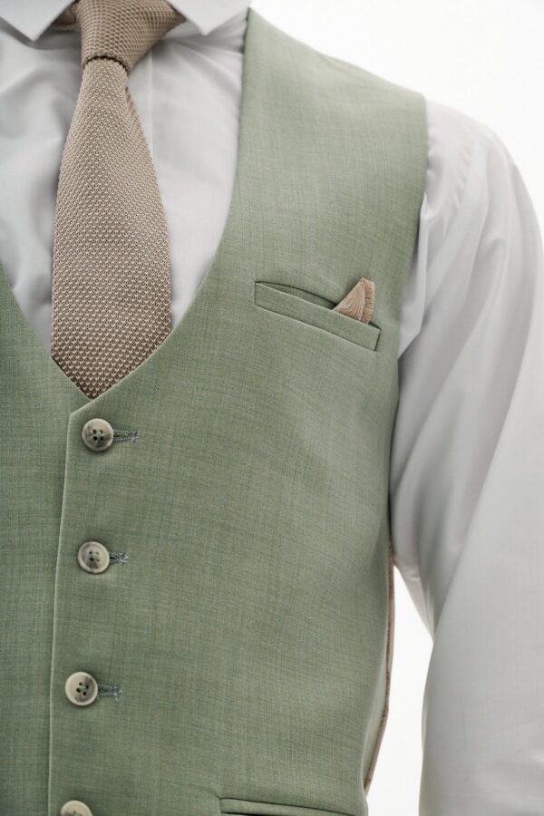Marc Darcy Finley Waistcoat Moss - Image 3