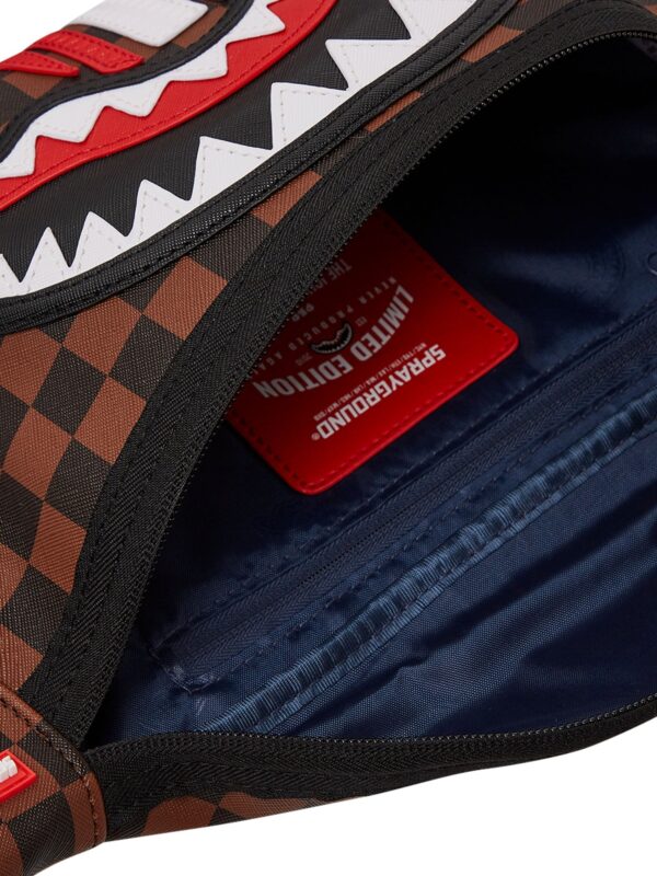 SprayGround B7488 Machine Franchise Crossbody Bag Black/Tan - Image 3