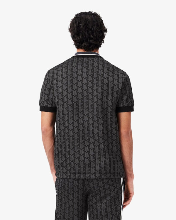 Lacoste DH1417 Polo Shirt 4PC Black/Graphite - Image 4