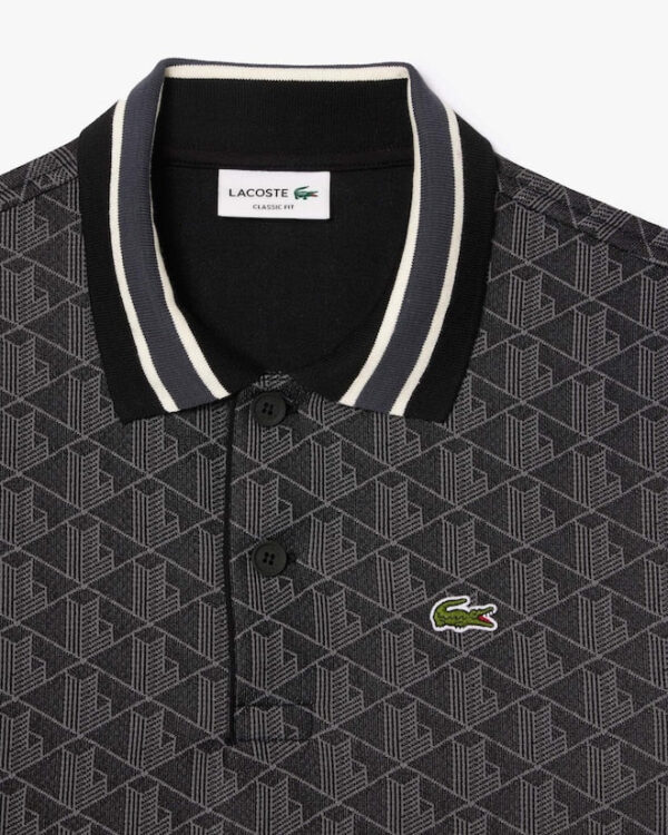 Lacoste DH1417 Polo Shirt 4PC Black/Graphite - Image 2