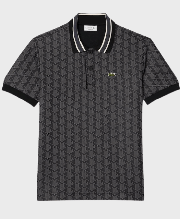 Lacoste DH1417 Polo Shirt 4PC Black/Graphite