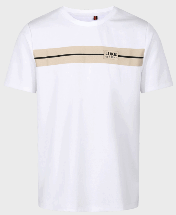 Luke 1977 M770151 Hopkins Chest Tape Shirt White