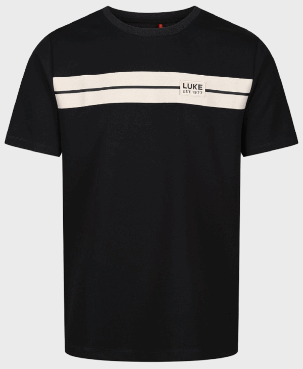 Luke 1977 M770151 Hopkins Chest Tape Shirt Black
