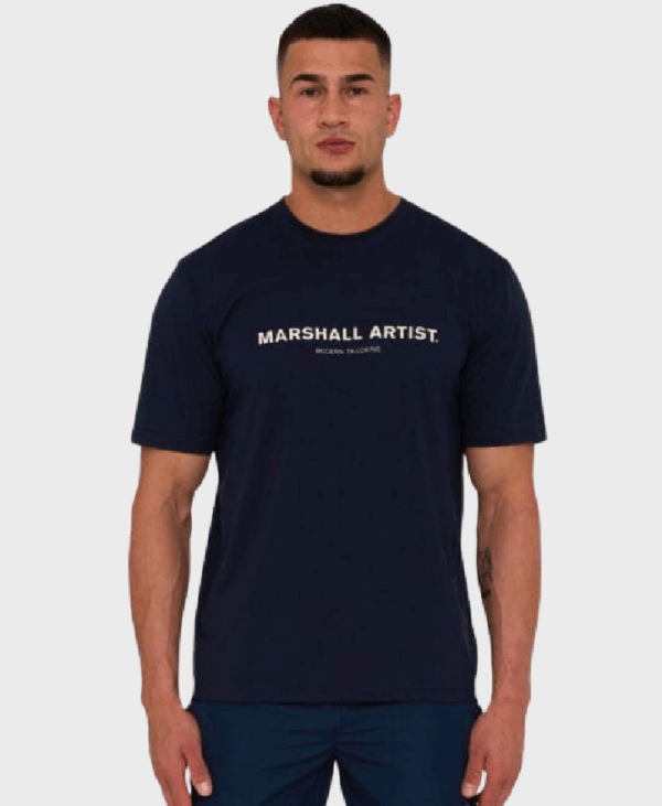 Marshall Artist Coastal Erosion T-shirt Navy