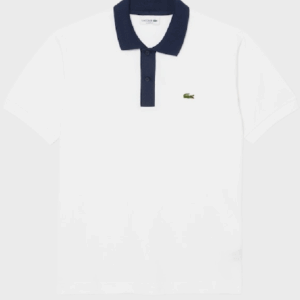 Lacoste PH9879 Polo Shirt 522 White/Navy Blue