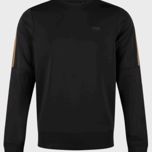 Luke 1977 M790357 Daintree Colour Block Sweatshirt Black