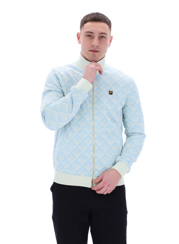 Fila Hank Geo Track Top 922 Egret/Summersong - Image 2