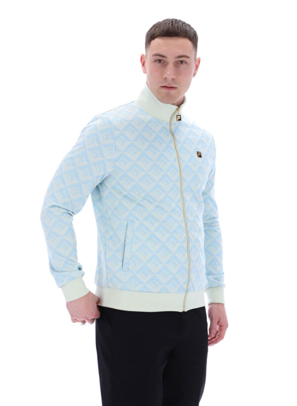 Fila Hank Geo Track Top 922 Egret/Summersong - Image 4