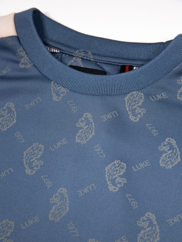 Luke 1977 M620373 Gazzas Tears Sweatshirt Denim Blue - Image 4