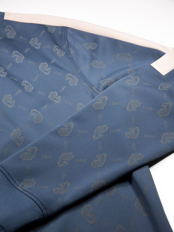 Luke 1977 M620373 Gazzas Tears Sweatshirt Denim Blue - Image 5