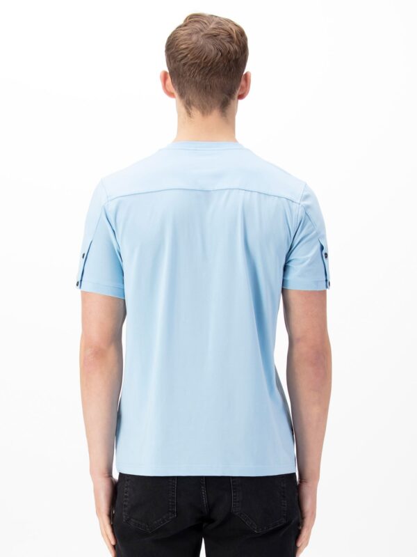 Luke 1977 M690150 Shanghai Jersey Crew T-shirt Sky Blue - Image 3