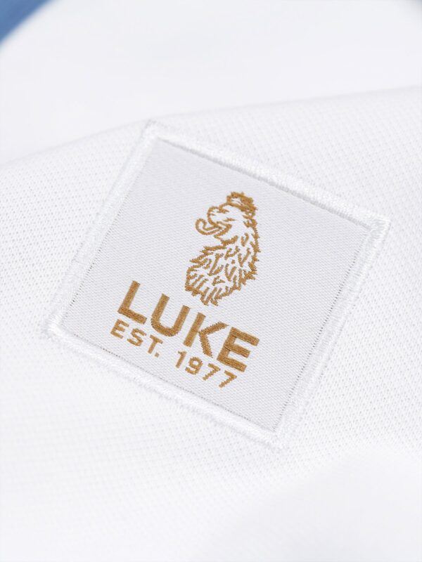 Luke 1977 M741454 Saddleworth Polo White Denim Blue - Image 4
