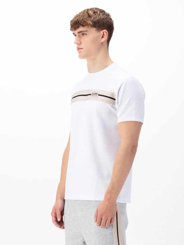 Luke 1977 M770151 Hopkins Chest Tape Shirt White - Image 2