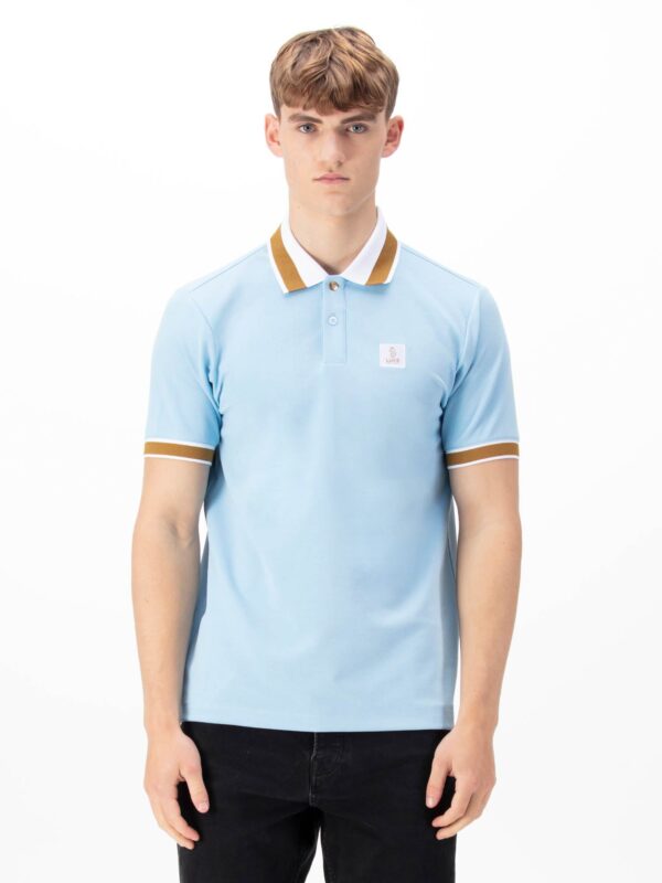 Luke 1977 M771452 Makati Polo Shirt Sky Blue - Image 2