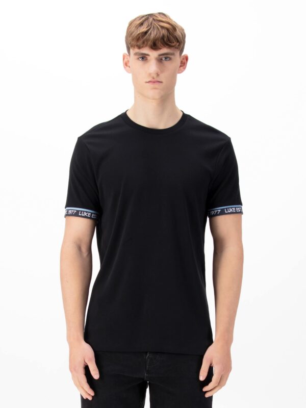 Luke 1977 M800153 Nelson Text Cuff Shirt Black - Image 2