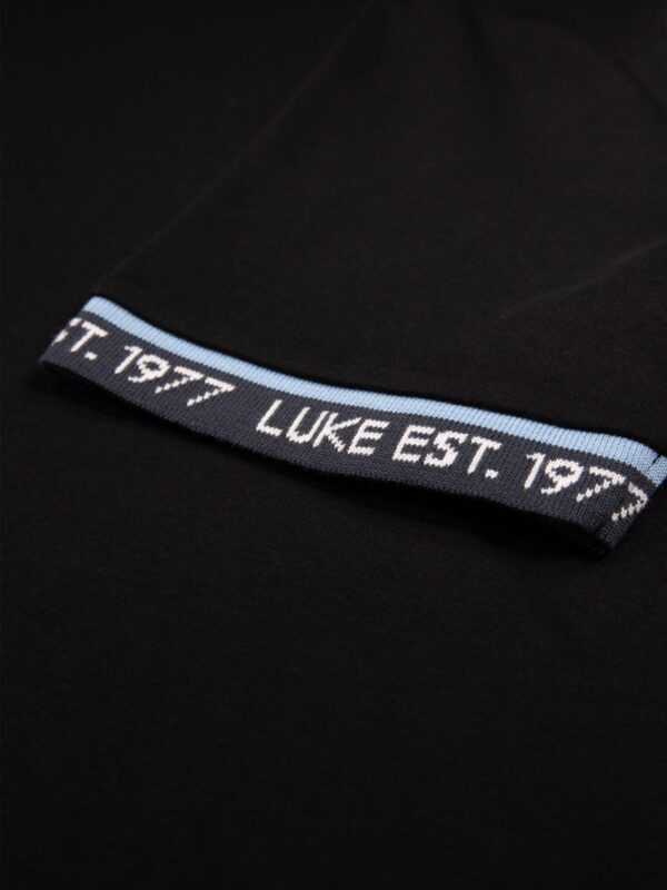 Luke 1977 M800153 Nelson Text Cuff Shirt Black - Image 4