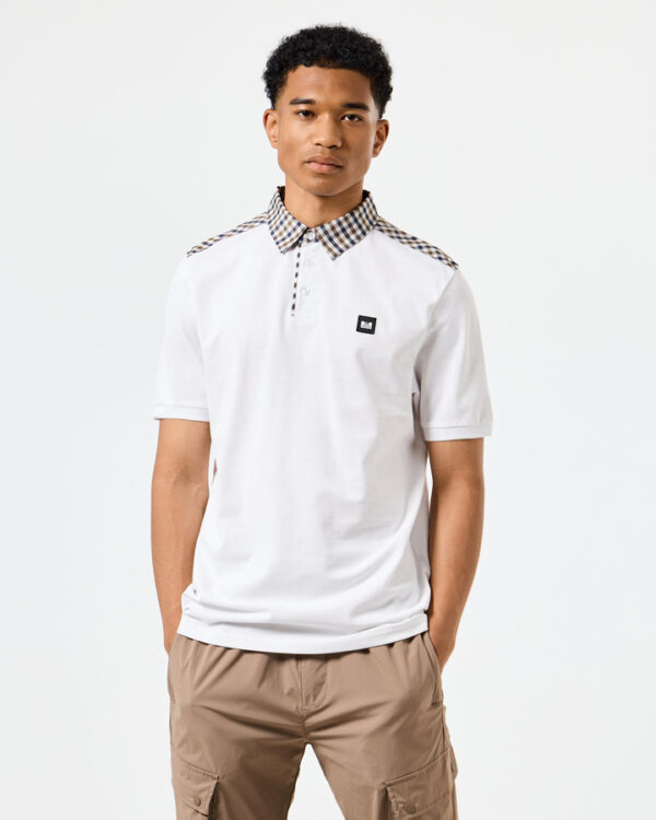 Weekend Offender Costa Polo White/MidHouseCheck - Image 2