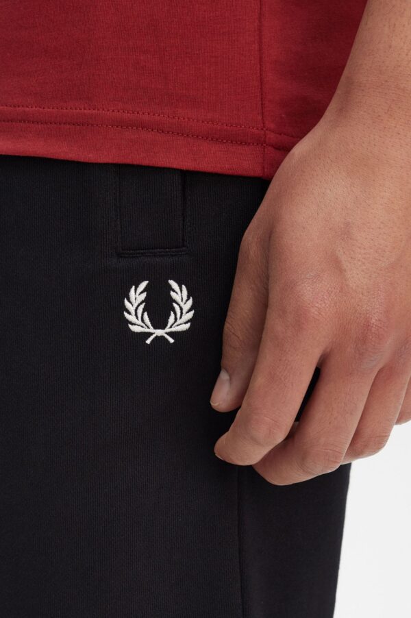 Fred Perry S8505 Classic Sweat Short 102 Black - Image 5