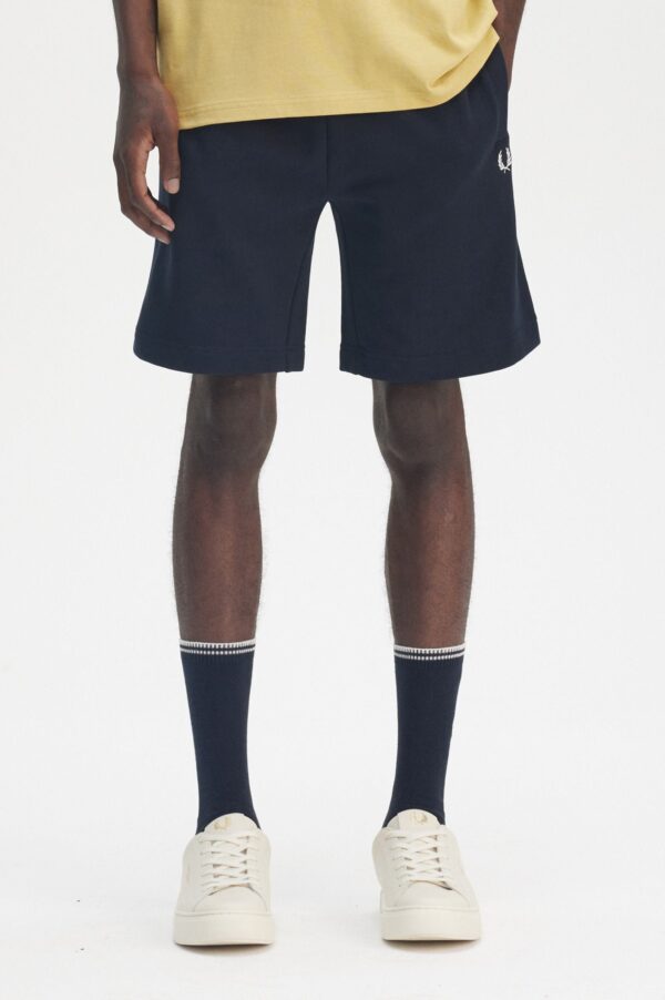 Fred Perry S8505 Classic Sweat Short 608 Navy - Image 3