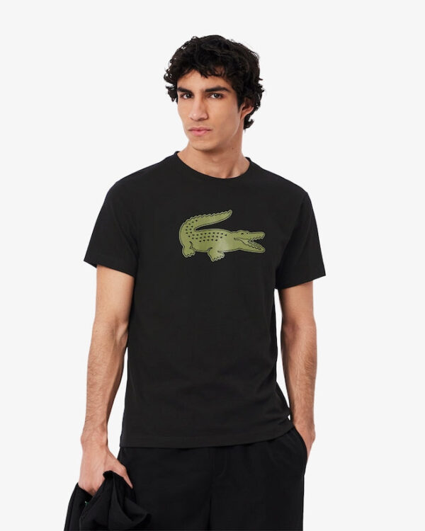 Lacoste TH2042 T-shirt I6Z Black/Khaki - Image 2