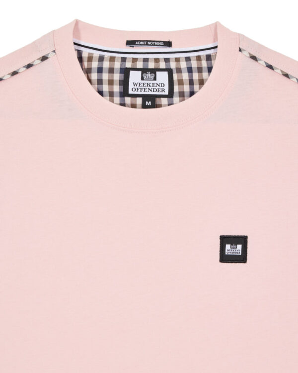 Weekend Offender Manuel T-shirt Pale Blush - Image 4